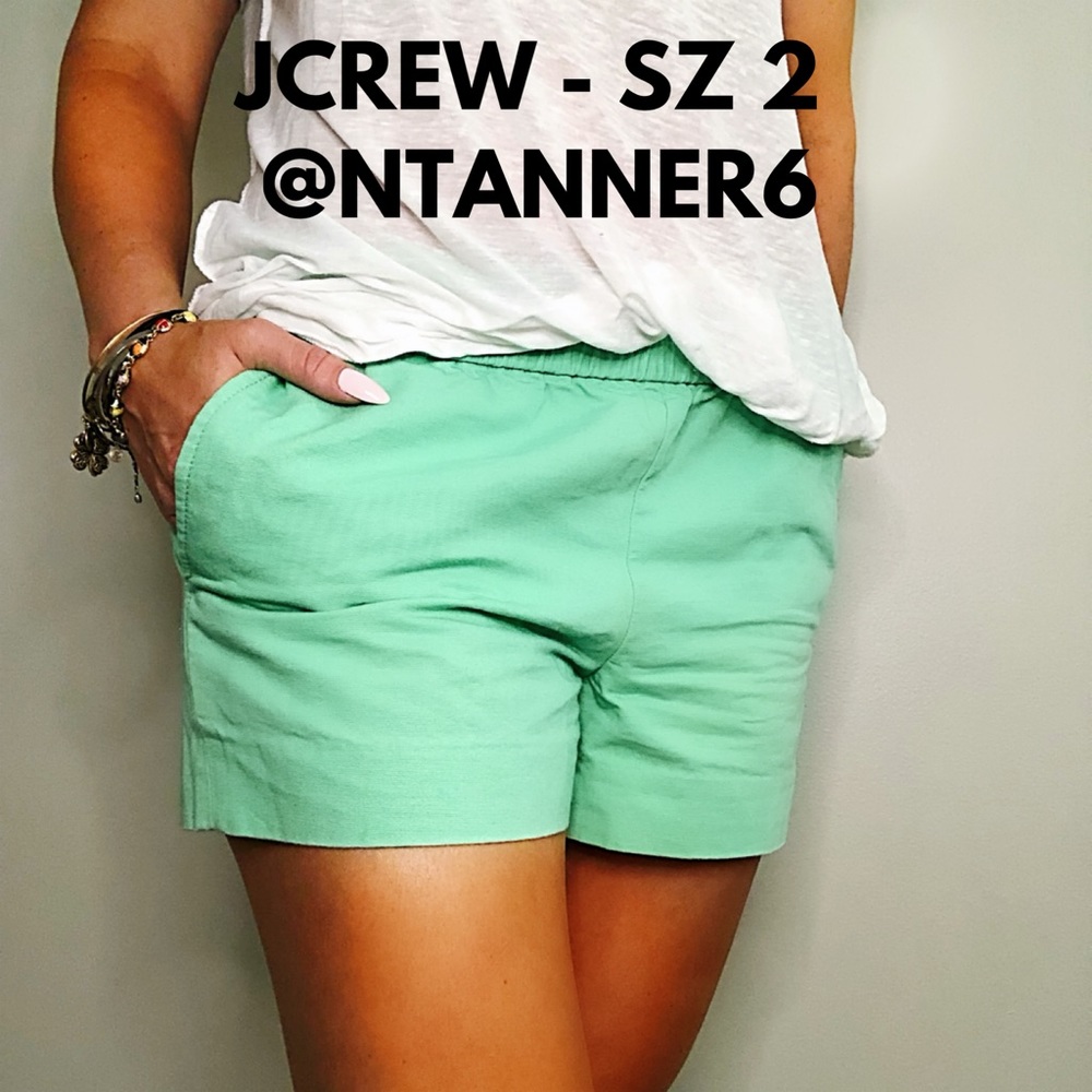 JCREW - GREEN SHORTS - SZ 2